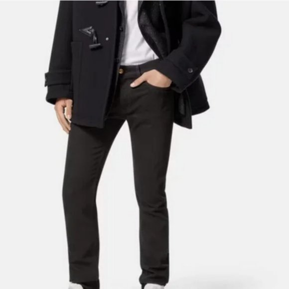 ❤️ Versace Jeans Couture Slim Straight Black Jeans - Picture 3 of 9